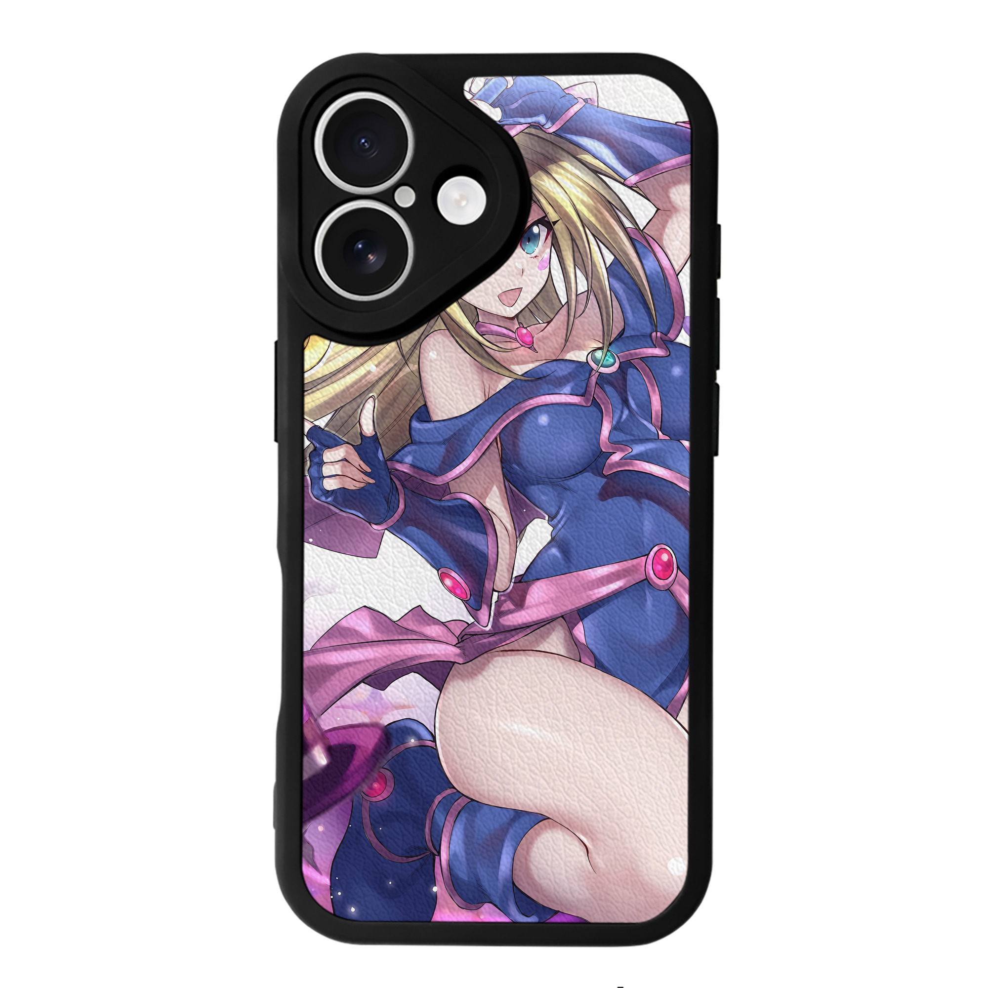 （画像用） 遊☆戯☆王 Yu-Gi-Oh! 【iPhone 16シリーズ対応】シリコンスマホケース（レザー調） 材質：シリコン